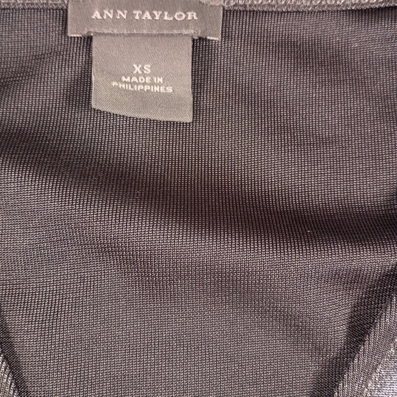 Ann Taylor Black Textured Top - Picture 3 of 4